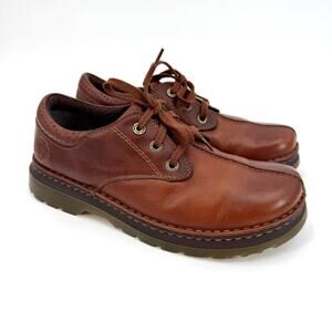 Dr. Martens Men's Nevin Lace Up Brown Leather Oxford Shoe Men’s U.S. 10 Gum Sole